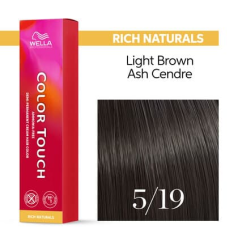 Color Touch Oxidising-Semi (Demi-Permanent) Hair Colour 60ml 5/19 Light Brown Ash Cendre