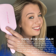 D90L Pastel Pink Tangle Tamer Ultra Brush 