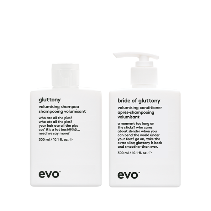 Evo Gluttony Volume Shampoo and Conditioner Duo 300ml