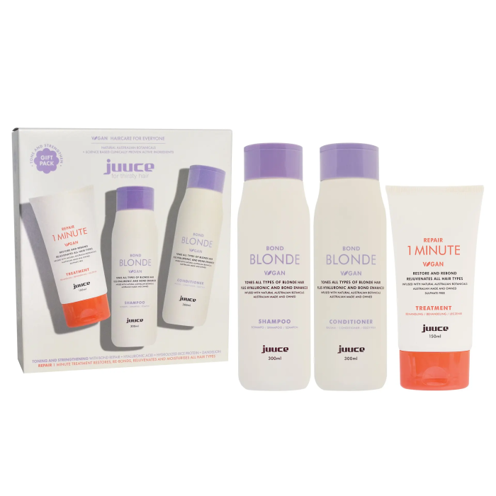 Juuce Bond Blonde & 1 Minute Treatment Trio Pack