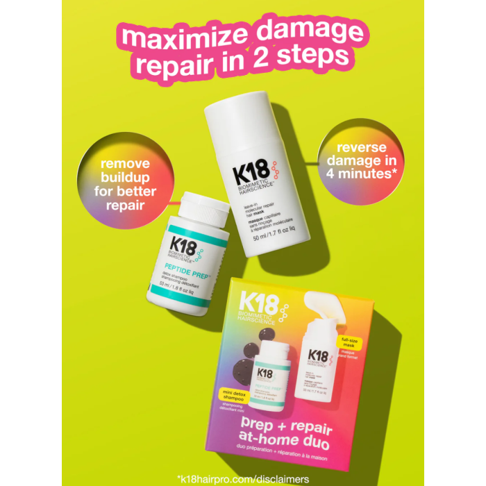 K18 Prep + Repair At-Home Duo