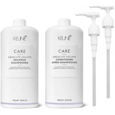 Care Absolute Volume Shampoo and Conditioner Duo 1 Litre with Pumps 
