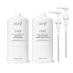Care Vital Nutrition Shampoo and Conditioner Duo 1 Litre with Pumps 