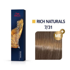 Koleston Perfect Permanent Hair Colour 60g 7/31 Medium Blonde Gold Ash