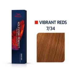 Koleston Perfect Permanent Hair Colour 60g 7/34 Medium Blonde Gold Red