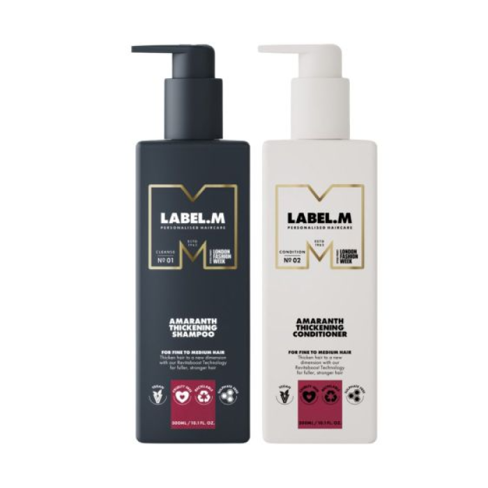 Label.m Amaranth Thickening Shampoo and Conditioner Duo