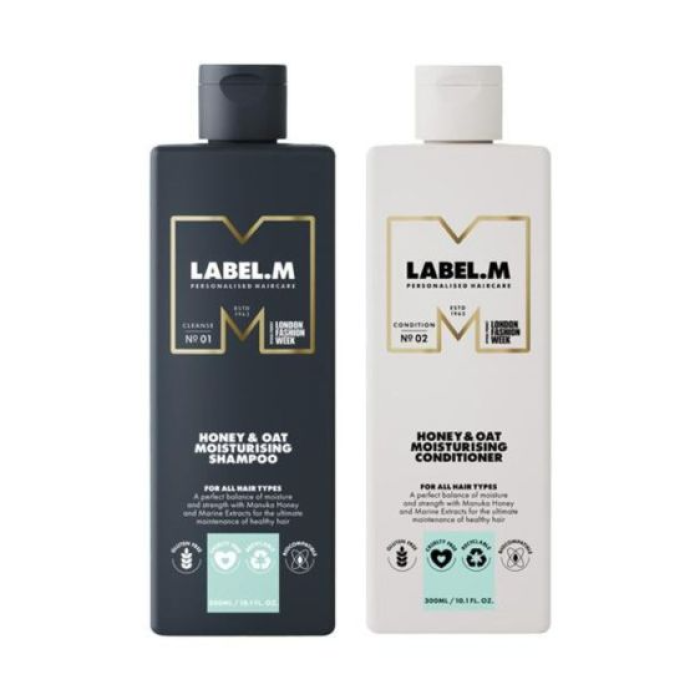 Label.m Honey & Oat Moisturising Shampoo and Conditioner Duo