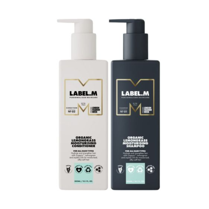 Label.m Organic Lemongrass Moisturising Shampoo and Conditioner Duo