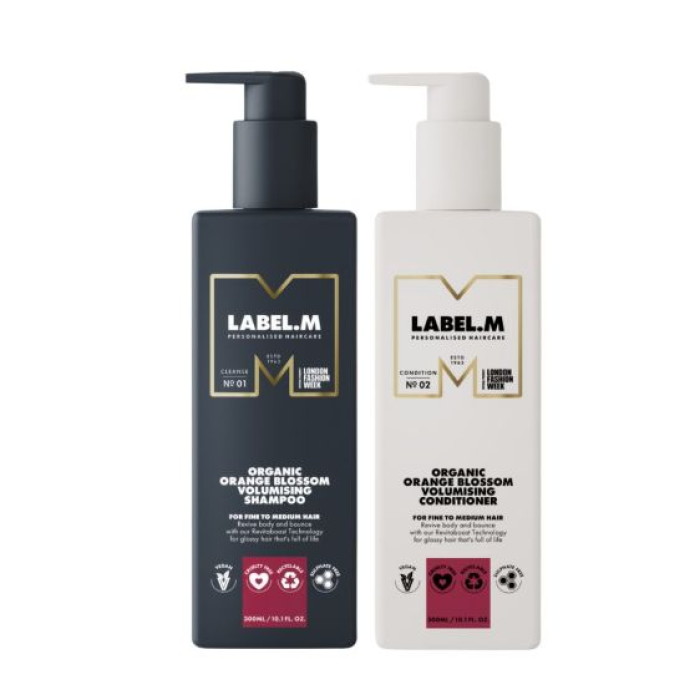 Label.m Organic Orange Blossom Volumising Shampoo and Conditioner Duo