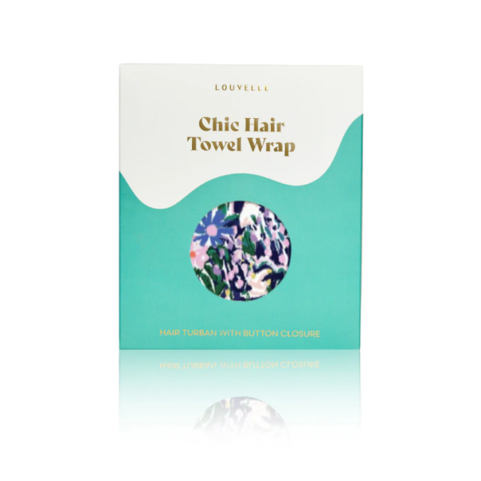 Louvelle RIVA Hair Towel Wrap - Floral Ikat