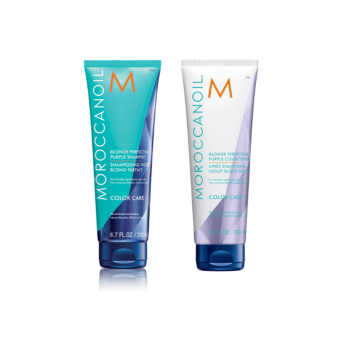 Moroccanoil Blonde Perfecting Shampoo and Conditioner Duo 200ml