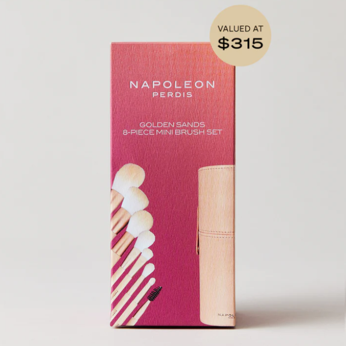 Napoleon Perdis Golden Sands 8-Piece Mini Brush Set