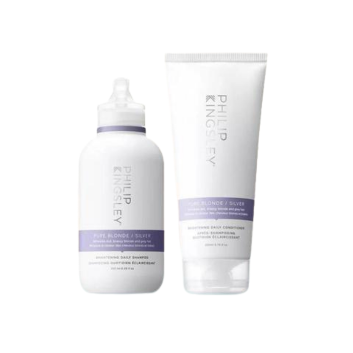 Philip Kingsley Pure Blonde Silver Daily Shampoo and Conditioner Duo