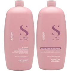 Semi Di Lino Moisture Nutritive Shampoo and Leave-In Conditioner 1 Litre Duo 