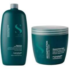 Semi Di Lino Reconstruction Repatitive 1 Litre Shampoo and Mask Duo 