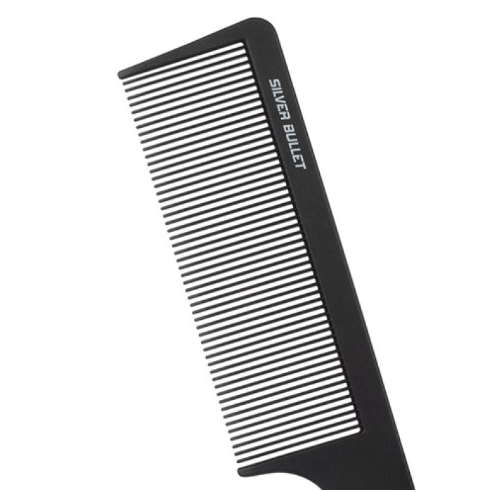 Silver Bullet Carbon Barber Comb