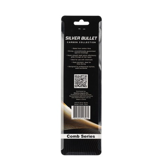 Silver Bullet Carbon Barber Comb