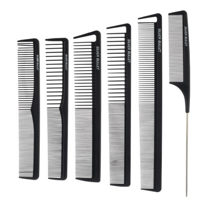 Silver Bullet Carbon Comb Set 6pc