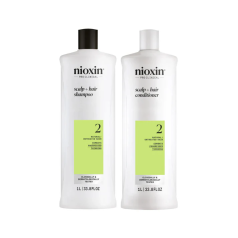 System 2 Scalp + Hair Thickening Shampoo & Conditioner 1 Litre Duo 