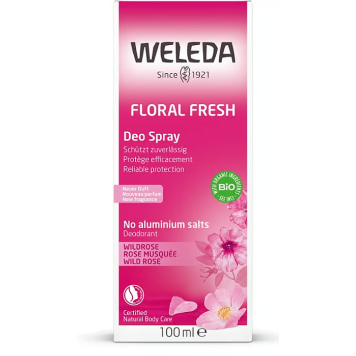 Weleda Floral Fresh Deodorant Spray in Wild Rose