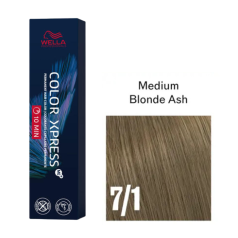 Color Xpress Permanent 10-Minute Hair Colour 60ml 7/1 Medium Ash Blonde