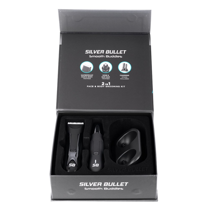 Silver Bullet Smooth Buddies 2 in 1 Face & Body Grooming Kit