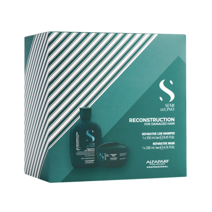 Alfaparf Semi Di Lino Reconstruction Reparative Shampoo & Mask Duo