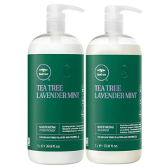 Lavender and Mint Moisturizing Shampoo and Conditioner Duo 1 Litre 