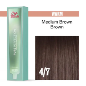 Pure Perfection Ammonia-Free Hair Colour Cream 4/7 Medium Brown/Brown