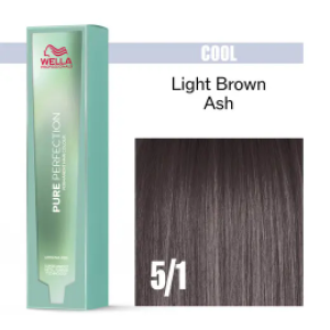 Pure Perfection Ammonia-Free Hair Colour Cream 5/1 Light Brown Ash
