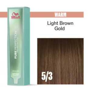 Pure Perfection Ammonia-Free Hair Colour Cream 5/3 Light Brown Gold