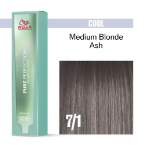 Pure Perfection Ammonia-Free Hair Colour Cream 7/1 Medium Blonde Ash