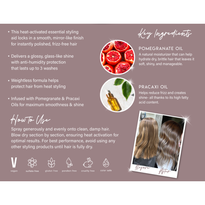 Aluram High Shine Anti-Frizz Blow Out Spray