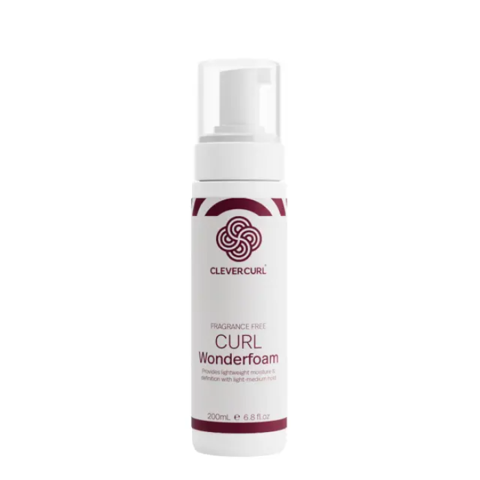 Clever Curl Fragrance Free Wonderfoam & Humid Weather Gel Gift Pack