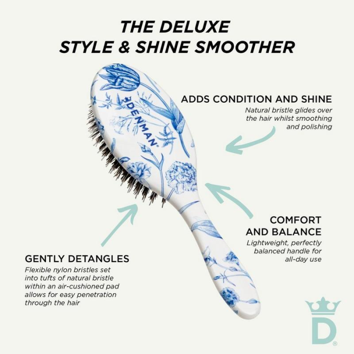 Denman Denman D81M Blue Belle Style & Shine Brush