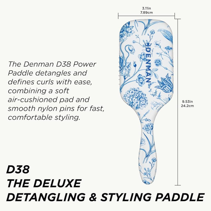 Denman Denman D38 Blue Belle Power Paddle Brush