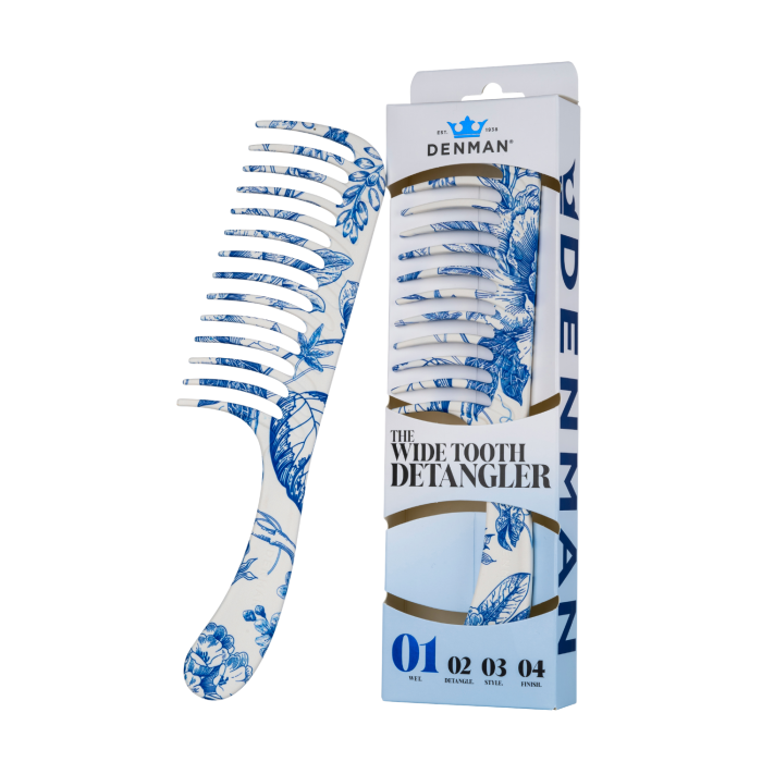 Denman Denman D28 Deluxe Blue Belle Wide Tooth Detangling Comb