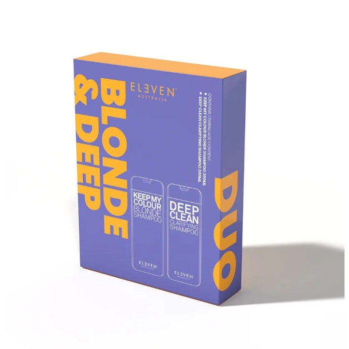 ELEVEN Keep My Colour Blonde & Deep Clean Shampoo Duo