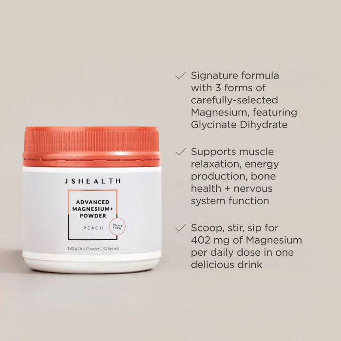 JSHealth Advanced Magnesium+ Powder - Peach