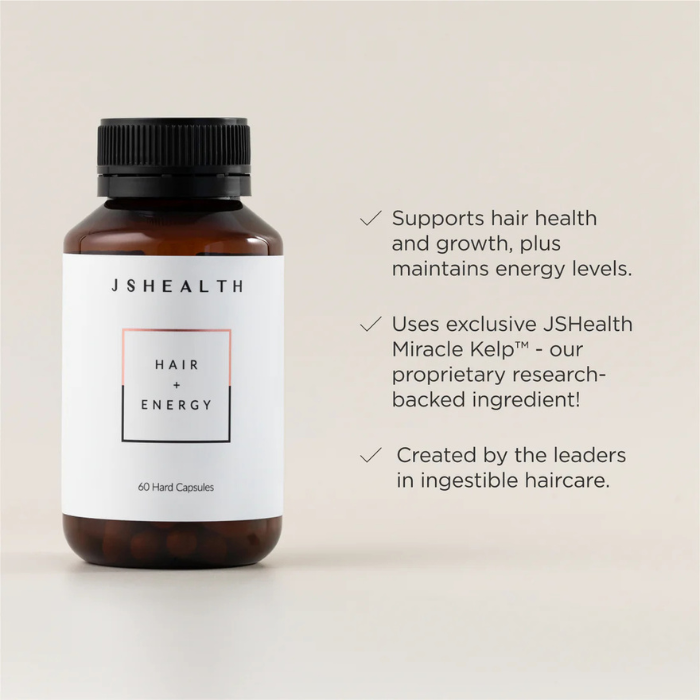 JSHealth HAIR + ENERGY FORMULA CAPSULES