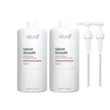 Care Velvet Smooth Anti-Frizz Shampoo and Conditioner Duo 1000ml
