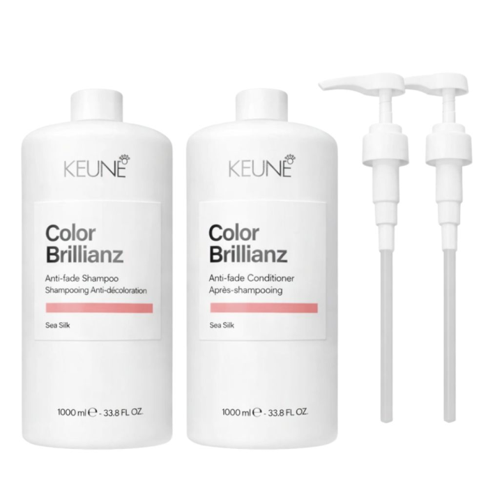 Keune Color Brillianz Shampoo and Conditioner Duo 1 Litre with Pumps