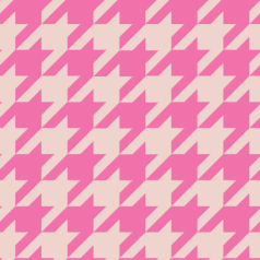 Amelie Shower Cap - Pink Houndstooth 