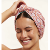 Louvelle Dahlia shower cap - Orange Palm Check