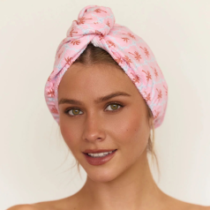 RIVA Hair Towel Wrap in Moroccan Palm 
