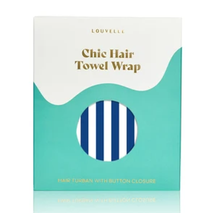 Louvelle RIVA Hair Towel Wrap - Fontelina Stripe