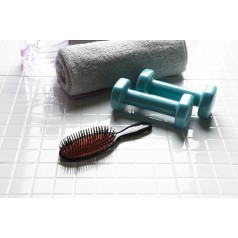 Small Extra Pure Boar Bristle Brush B2 Dark Ruby
