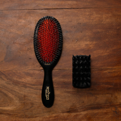 Junior Bristle & Nylon Brush BN2 Dark Ruby