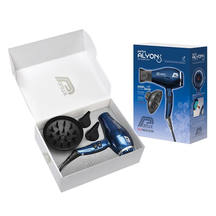 Parlux Alyon Air Ionizer Dryer With Diffuser in Midnight Blue