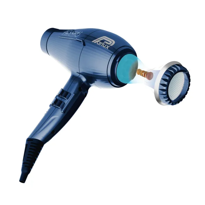 Parlux Alyon Air Ionizer Dryer With Diffuser in Midnight Blue